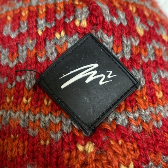 Merkley headgear vail bright multi colour red orange yellow grey! beanie/hat - Picture 4 of 16